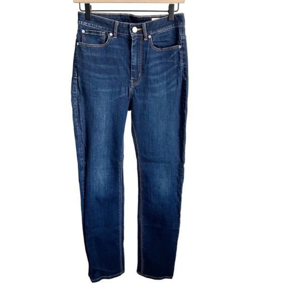 Rebecca Taylor La Vie Straight Leg High Waist Jeans Blue Size 28